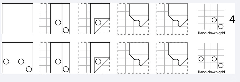 Draw a 4×4 grid on the provided scrap paper 4